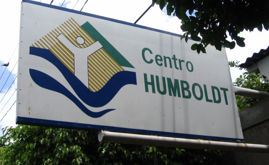 A billboard for Centro Humboldt, a leading environmental organization in Nicaraguan civil society